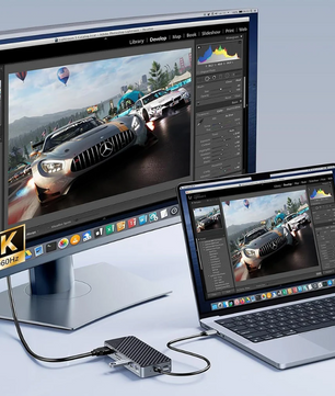 8-in-1 USB 3.2 Docking Station met M.2 SSD Behuizing – HDMI, RJ45, SD/TF, 10Gbps Multifunctionele Hub