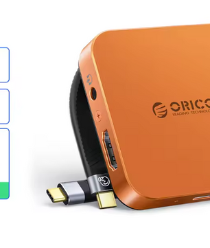 8-in-1 Magnetisch USB-C Dock met M.2 2230 NVMe SSD Behuizing, 4K HDMI, PD 100W en Kaartlezer