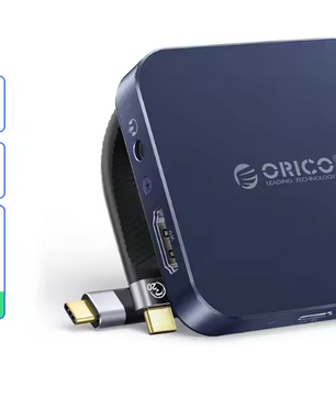 8-in-1 Magnetisch USB-C Dock met M.2 2230 NVMe SSD Behuizing, 4K HDMI, PD 100W en Kaartlezer