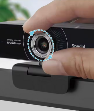 1080P 60fps Webcam met Dubbele Microfoon en Statief, Groothoek USB Camera voor Streaming en Videobellen