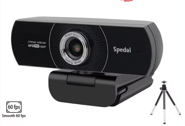 1080P 60fps Webcam met Dubbele Microfoon en Statief, Groothoek USB Camera voor Streaming en Videobellen