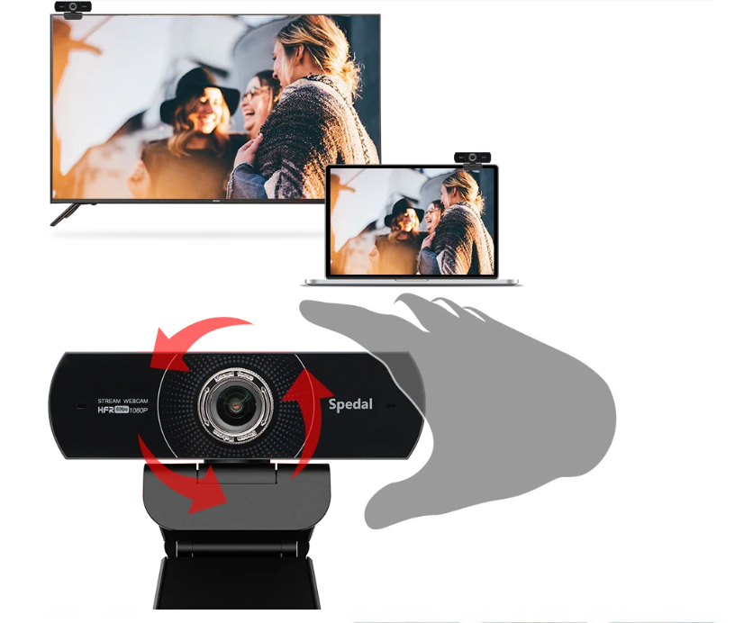 1080P 60fps Webcam met Dubbele Microfoon en Statief, Groothoek USB Camera voor Streaming en Videobellen