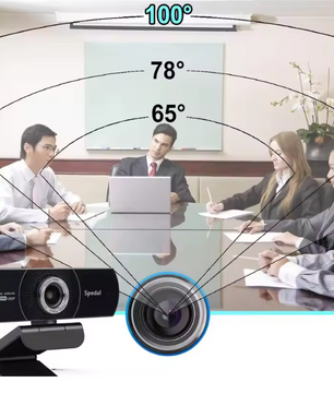 1080P 60fps Webcam met Dubbele Microfoon en Statief, Groothoek USB Camera voor Streaming en Videobellen