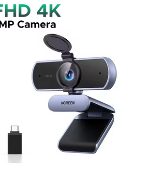 4K Webcam met Autofocus en Dual AI Microfoon – 8MP USB Camera voor Streaming en Videobellen