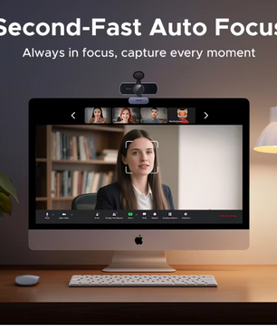 4K 8MP Webcam met Autofocus en Dual AI Microfoon – USB Camera voor Streaming en Videobellen