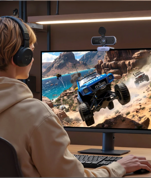 4K Webcam met Autofocus en Dual AI Microfoon – 8MP USB Camera voor Streaming en Videobellen