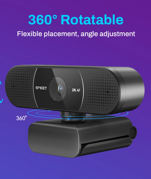 2K Webcam met Autofocus en Dual Microfoon – 1080P 60fps USB Streaming Camera