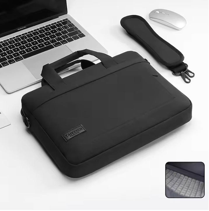 Laptop Sleeve Tas met Schouderband en Handvat – Beschermende Notebook Draagtas