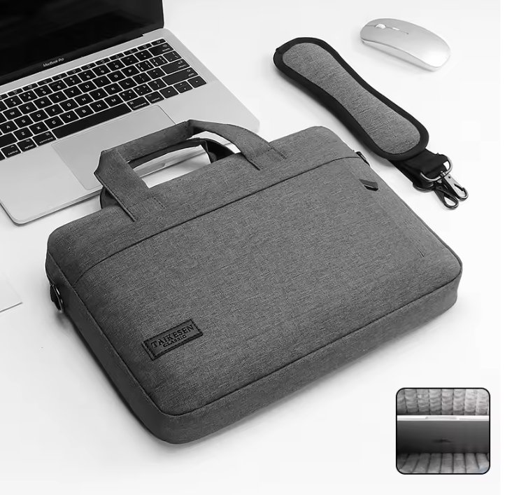 Laptop Sleeve Tas met Schouderband en Handvat – Beschermende Notebook Draagtas