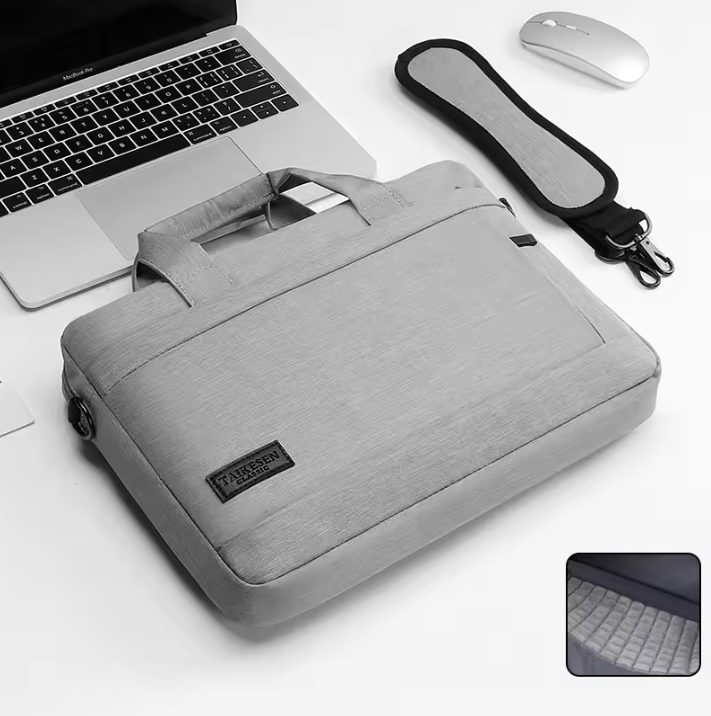 Laptop Sleeve Tas met Schouderband en Handvat – Beschermende Notebook Draagtas