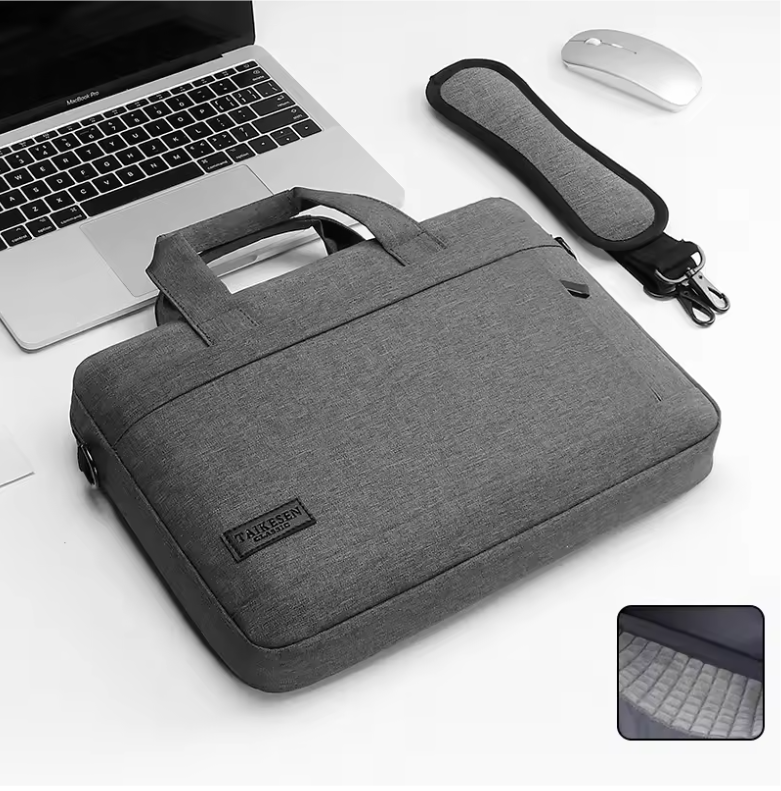 Laptop Sleeve Tas met Schouderband en Handvat – Beschermende Notebook Draagtas
