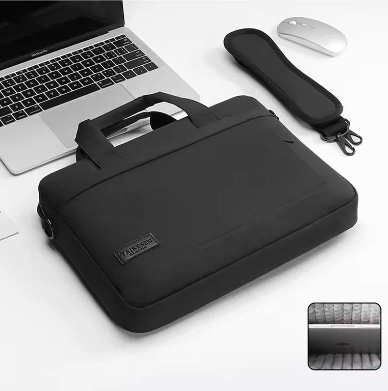 Laptop Sleeve Tas met Schouderband en Handvat – Beschermende Notebook Draagtas
