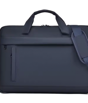 Business Laptop Tote Bag met Schouderband en Ritssluiting – PU Lederen Aktetas voor Werk en Studie