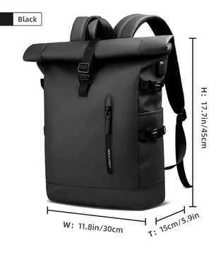 Uitbreidbare Waterdichte Laptop Rugzak met USB Poort – Grote Reis en Werk Backpack