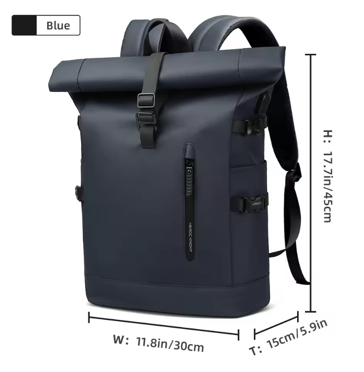 Uitbreidbare Waterdichte Laptop Rugzak met USB Poort – Grote Reis en Werk Backpack