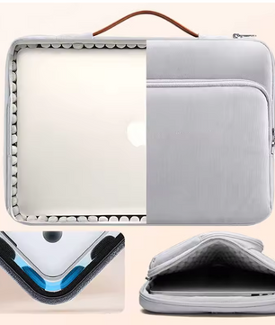 Shockproof Crossbody Laptop Tas 13–16 inch met Schouderband en Handvat – Waterafstotende Sleeve