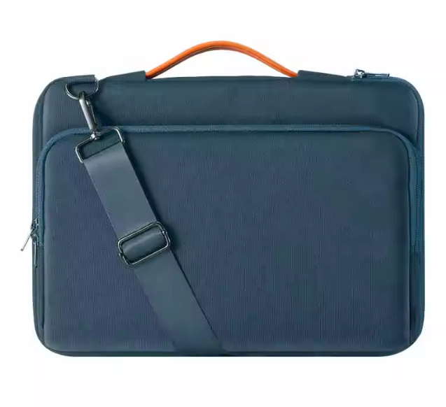 Shockproof Crossbody Laptop Tas 13–16 inch met Schouderband en Handvat – Waterafstotende Sleeve