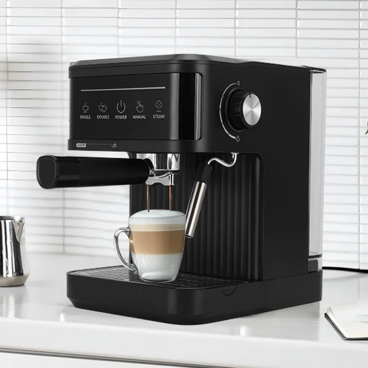 Halfautomatische Espresso Machine 20 Bar met Melkopschuimer en Touch Bediening
