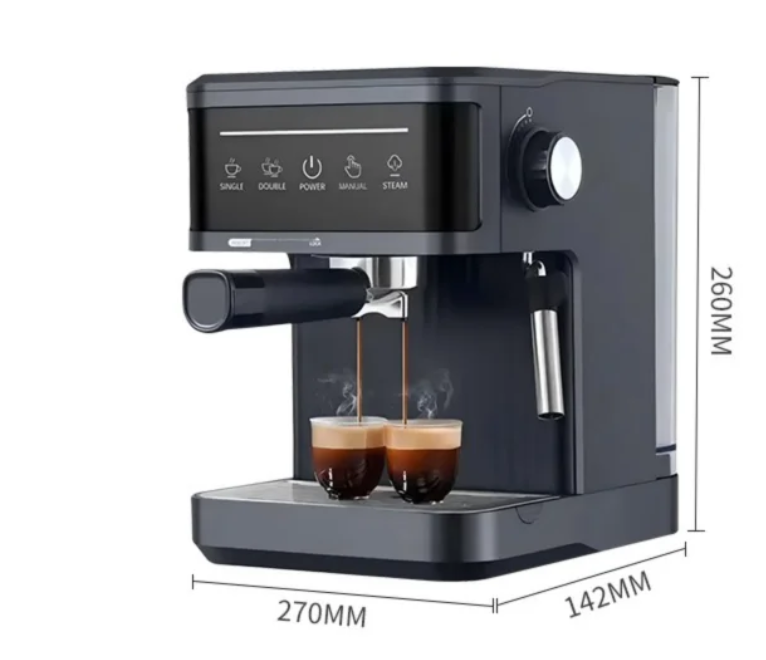 Halfautomatische Espresso Machine 20 Bar met Melkopschuimer en Touch Bediening
