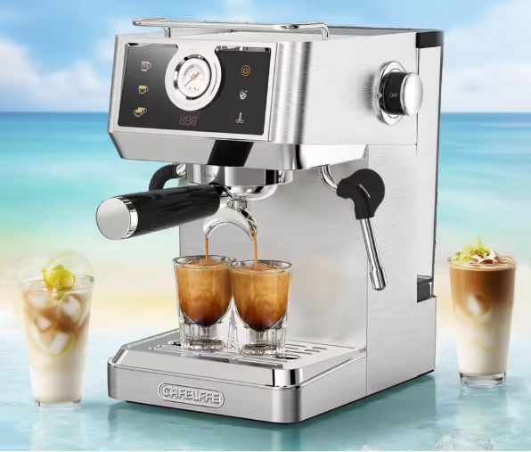 Halfautomatische Espresso Machine 20 Bar met PID Temperatuurregeling en 58 mm Portafilter