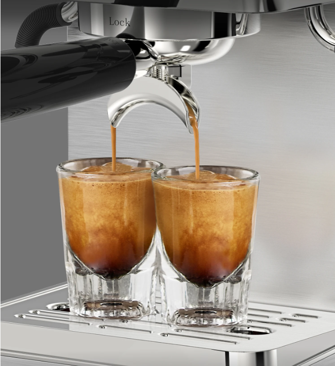 Halfautomatische Espresso Machine 20 Bar met PID Temperatuurregeling en 58 mm Portafilter