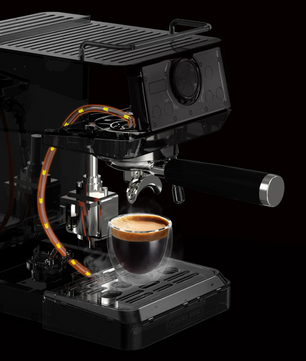 Halfautomatische Espresso Machine 20 Bar met PID Temperatuurregeling en 58 mm Portafilter