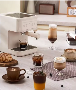 Halfautomatische Espresso Machine 20 Bar met Melksysteem en Stoomfunctie – Cappuccino en Latte Maker