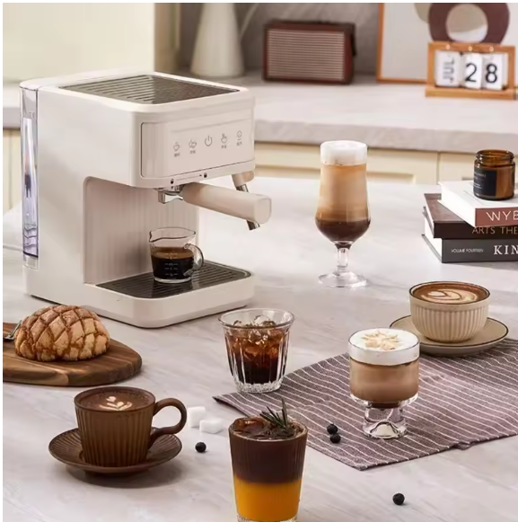 Halfautomatische Espresso Machine 20 Bar met Melksysteem en Stoomfunctie – Cappuccino en Latte Maker