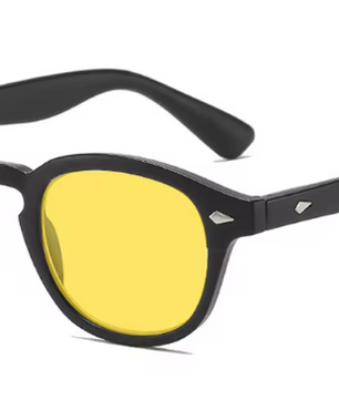 Retro Bluelight Bril met Gele Lens – Vierkant UV400 Computerbril voor Dames en Heren