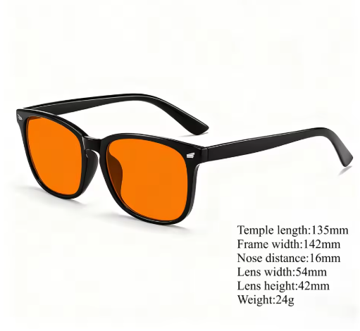 Bluelight Slaapbril met Rode Lens – Computer- en Gamingbril tegen Oogvermoeidheid