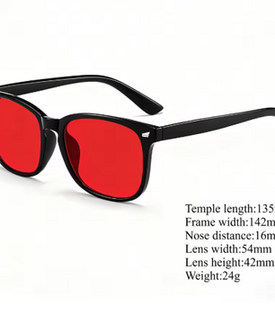 Bluelight Slaapbril met Rode Lens – Computer- en Gamingbril tegen Oogvermoeidheid