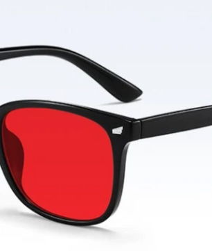 Bluelight Slaapbril met Rode Lens – Computer- en Gamingbril tegen Oogvermoeidheid