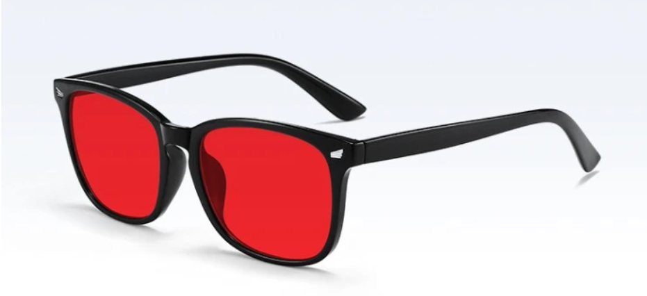 Bluelight Slaapbril met Rode Lens – Computer- en Gamingbril tegen Oogvermoeidheid