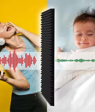 Set van 12 Zelfklevende Akoestische Wandpanelen – Geluidsabsorberend Polyurethaanschuim