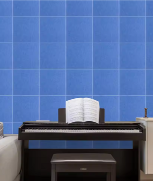 Set van 18 Zelfklevende Akoestische Panelen 30 × 30 × 0,9 cm – Hoge Dichtheid Polyester Geluidsabsorptie