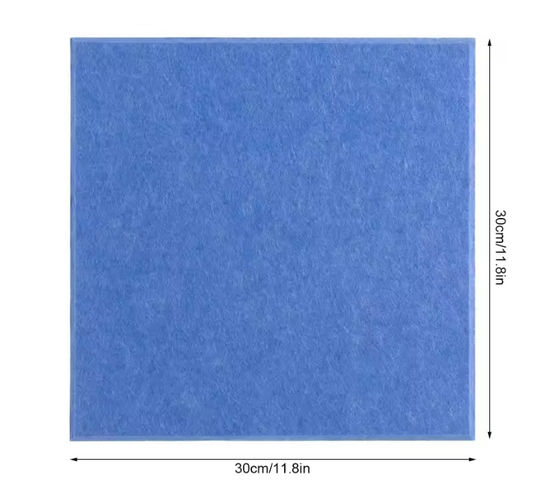 Set van 18 Zelfklevende Akoestische Panelen 30 × 30 × 0,9 cm – Hoge Dichtheid Polyester Geluidsabsorptie
