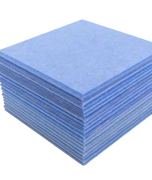 Set van 18 Zelfklevende Akoestische Panelen 30 × 30 × 0,9 cm – Hoge Dichtheid Polyester Geluidsabsorptie