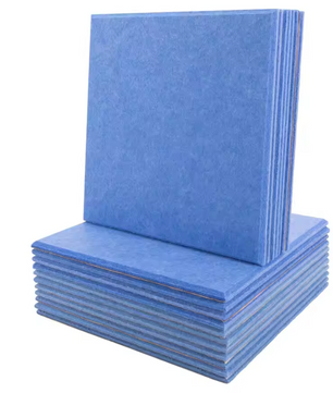 Set van 18 Zelfklevende Akoestische Panelen 30 × 30 × 0,9 cm – Hoge Dichtheid Polyester Geluidsabsorptie