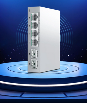 2.5G Netwerkswitch met 4× 2.5G RJ45 en 2× 10G SFP+ – Fanless Unmanaged Plug en Play