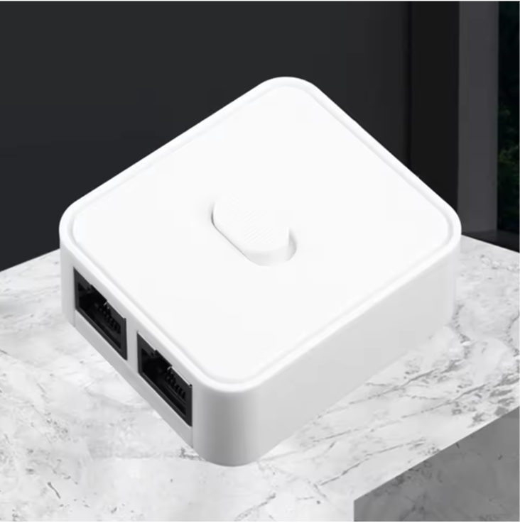 2-Poort RJ45 Netwerk Switch Selector 1000Mbps – 2-In-1-Uit / 1-In-2-Uit Gigabit Splitter