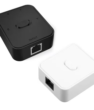 2-Poort RJ45 Netwerk Switch Selector 1000Mbps – 2-In-1-Uit / 1-In-2-Uit Gigabit Splitter
