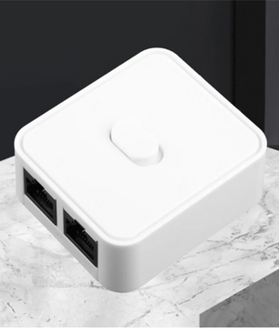 2-Poort RJ45 Netwerk Switch Selector 1000Mbps – 2-In-1-Uit / 1-In-2-Uit Gigabit Splitter