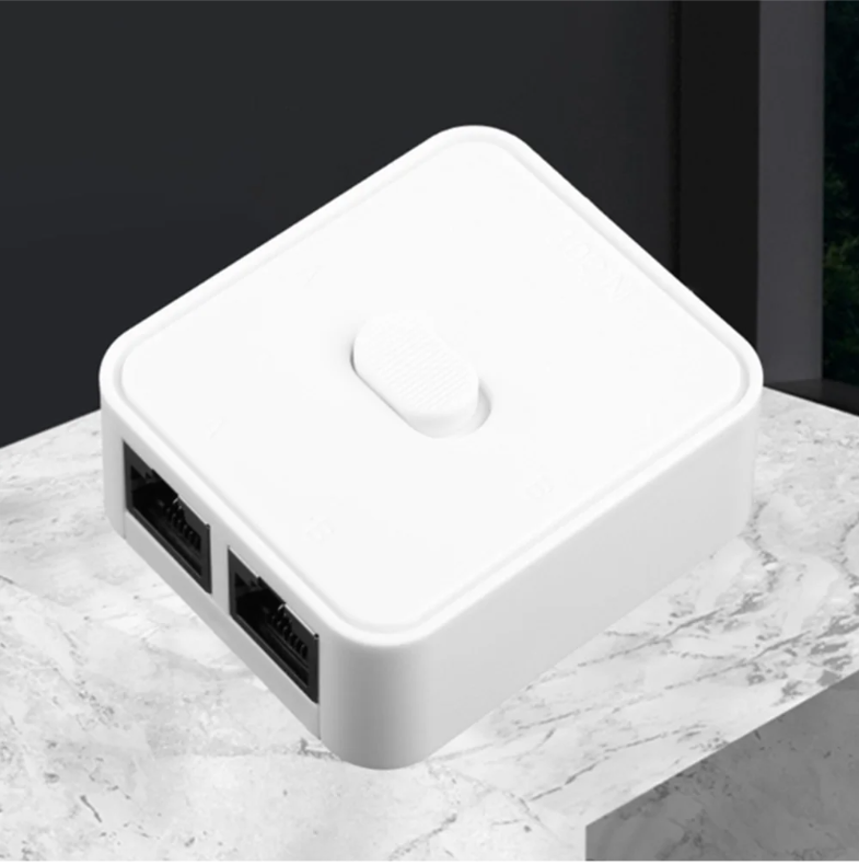 2-Poort RJ45 Netwerk Switch Selector 1000Mbps – 2-In-1-Uit / 1-In-2-Uit Gigabit Splitter