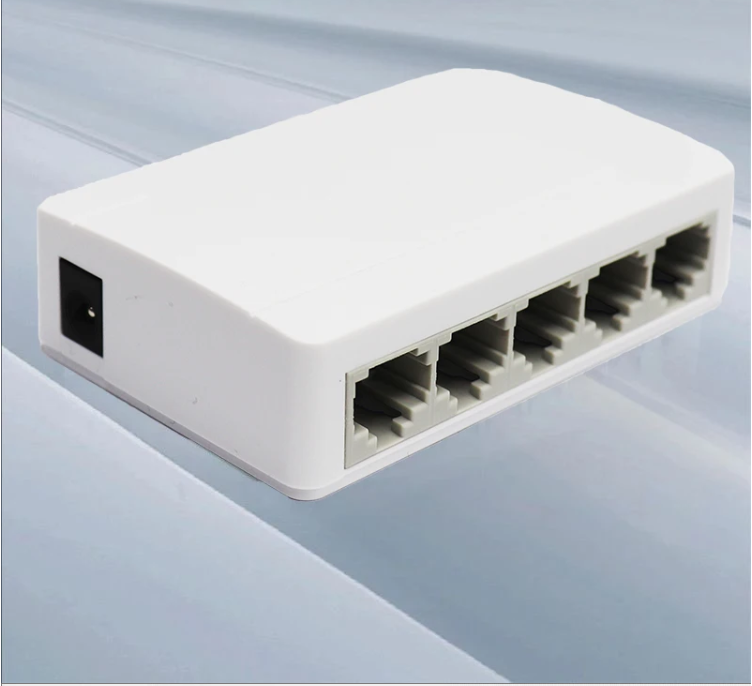 5-Poort Gigabit Ethernet Switch 10/100/1000Mbps – Plug en Play RJ45 Netwerkswitch voor Thuis en Kantoor