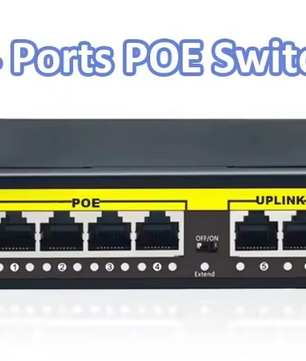 48V PoE Switch 100Mbps met 48V PoE Switch 100Mbps met 4 Poorten – 4× RJ45 + 2× Uplink voor IP Camera en CCTV Poorten – 4× RJ45 + 2× Uplink voor IP Camera en CCTV