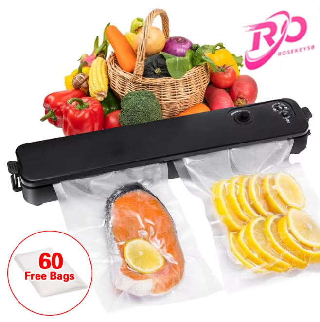 Vacumeermachine voor Voedsel – Automatische en Handmatige Sealer met 60 Vacuümzakken