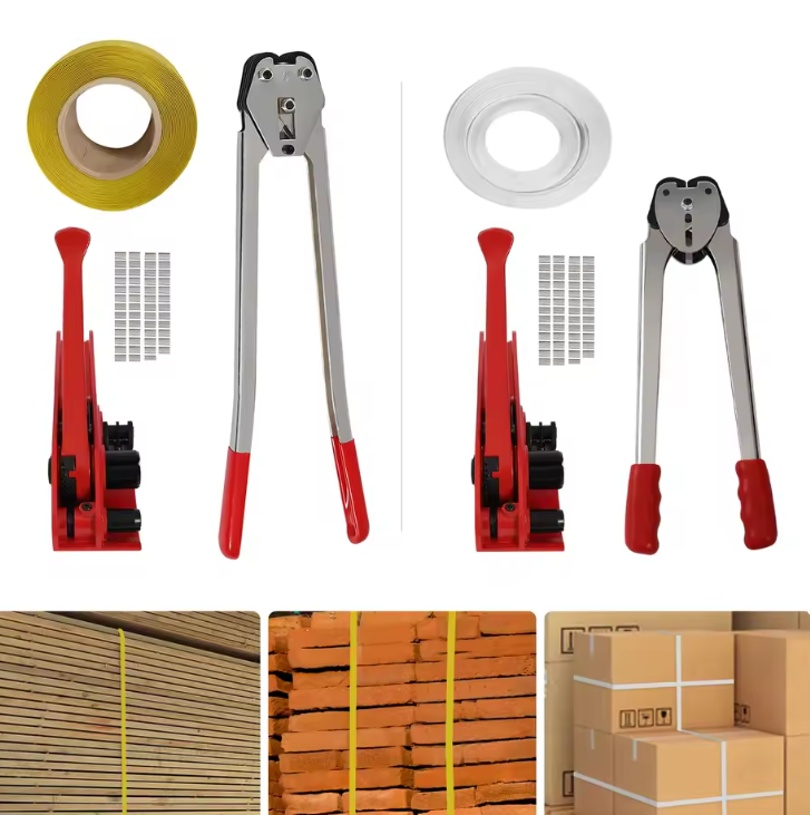 Verpakkings Omsnoeringsset met 1000N Spanner – Inclusief Metalen Sluitingen en PP Band