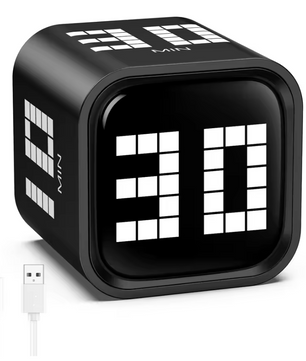 Flip Motion Digitale Timer – Oplaadbare Countdown Timer met Geluid, Trilstand en Stil Alarm