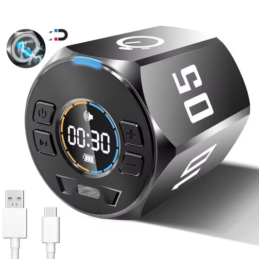 Hexagon Pomodoro Timer – Magnetische Visual Focus Timer met Count Up en Countdown