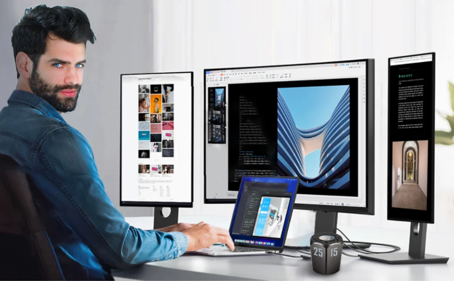 Hexagon Pomodoro Timer – Magnetische Visual Focus Timer met Count Up en Countdown